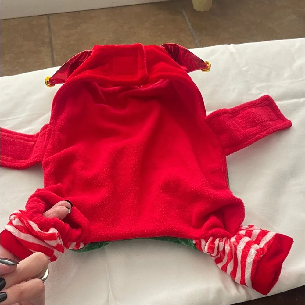 Elf Doggie Outfit for 5-6 pound dog
